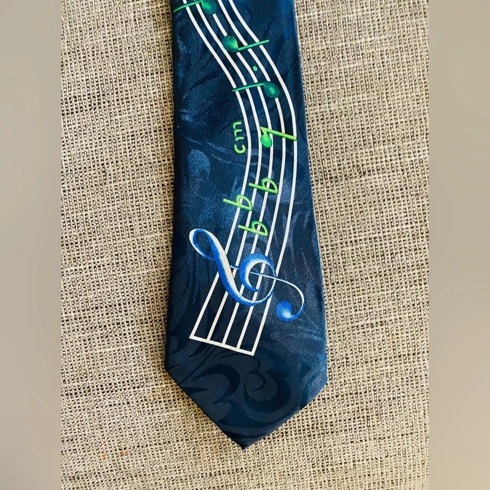 Museo handmade tie Men’s piano letter Musical holiday choir